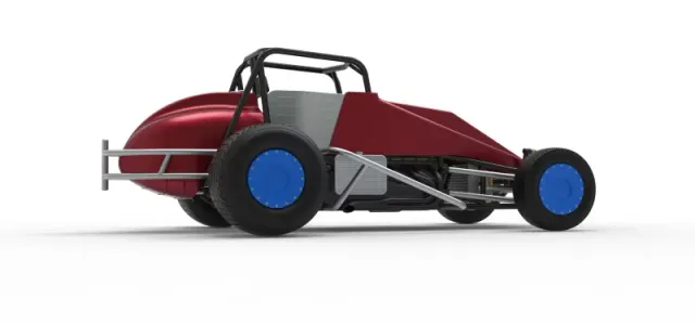 Vintage Dirt Silver Crown Car Scale 1:25 — Image 21 of 30