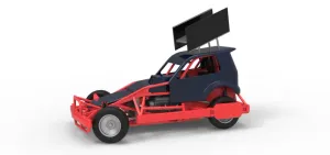 New Zealand Superstock car while turning Version 5 Scale 1:25