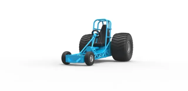Diecast Chassis of Mini Rod pulling tractor Scale 1 to 25 — Фото 4 из 31