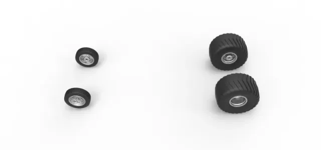 Wheel set of 2wd Pulling truck Scale 1:25 — Фото 6 из 13