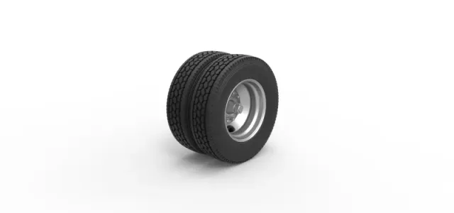 2 Hole double wheel of trailer Scale 1:25 — Фото 2 из 11