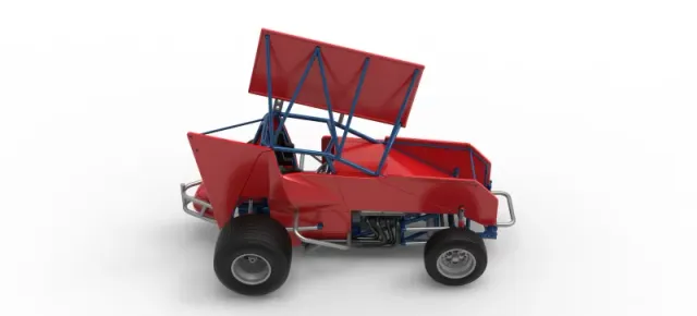 Winged Sprint car Version 2 Scale 1:25 — Фото 23 из 30