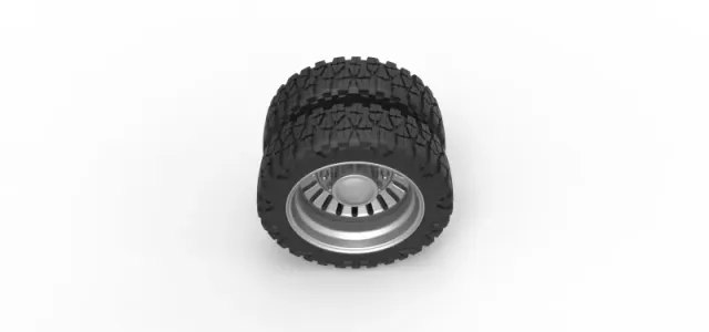 Diecast Rear semi wheel for pickup Version 12 Scale 1:25 — Фото 6 из 12