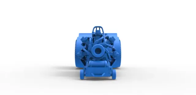 Diecast Pulling tractor with 42 cylinder Radial engine 1:25 — Image 17 of 31