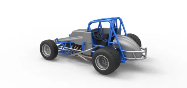 Vintage Sprint car Scale 1:25 — Фото 12 из 30