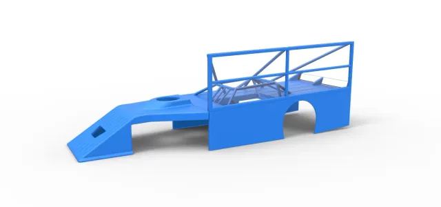 Shell of Asphalt Modified stock car with side wing Scale 1:25 — Image 27 of 27