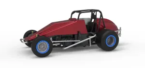 Vintage Dirt Silver Crown Car Scale 1:25