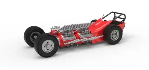 Vintage AWD Dragster Version 2 Scale 1:25