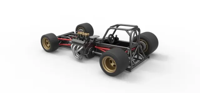 Supermodified front engine race car Base Scale 1:25 — Фото 12 из 31