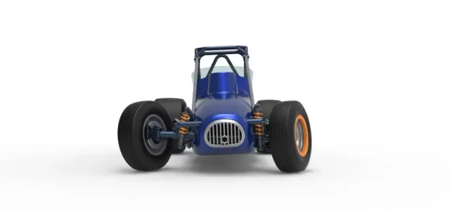 Dirt Silver Crown Champ car while turning Scale 1:25 — Фото 7 из 30