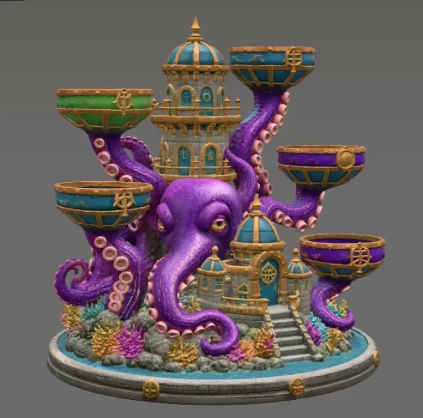 Kraken Citadel Organizer STL File for 3D Print — Фото 7 из 16