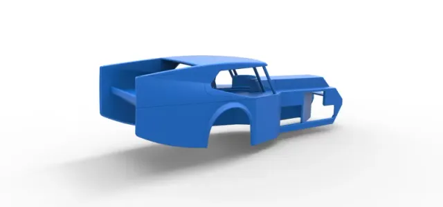 Shell of Vintage Dirt Modified stock car Version 5 Scale 1:25 — Image 14 of 26