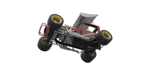 Vintage Winged Supermodified stock car Scale 1:25 — Фото 3 из 31
