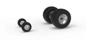 Wheel set of Pro Stock Pulling Tractor Version 4 Scale 1:25
