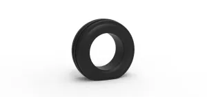 Tractor front tire 2 deflated Scale 1:25