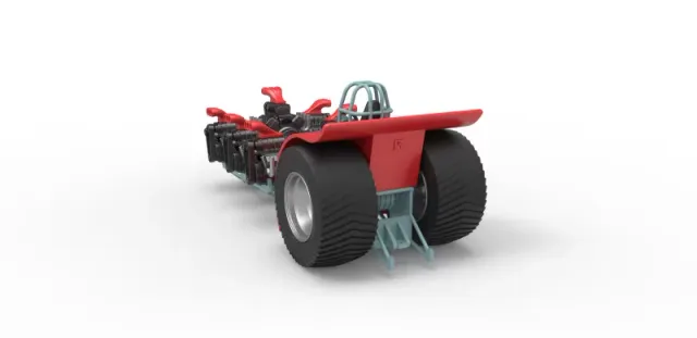 Diecast Pulling tractor with 7 engines V8 Scale 1:25 — Фото 10 из 30