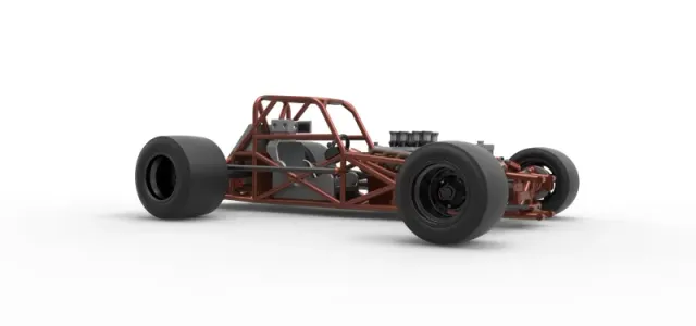 Supermodified front engine race car Base Version 3 Scale 1:25 — Image 25 of 31