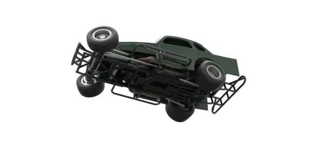 Vintage Dirt Modified stock car while turning Scale 1:25 — Image 3 of 30