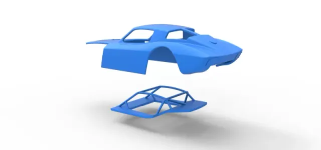 Shell of Vintage Asphalt Modified stock car V2 Scale 1:25 — Фото 21 из 22