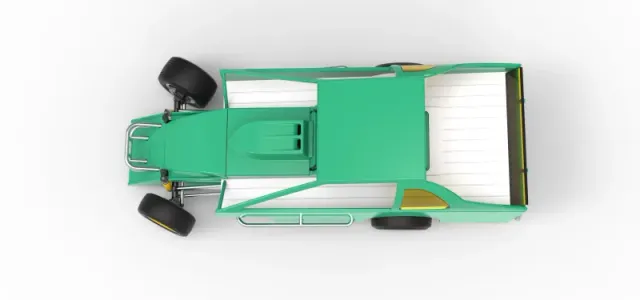 Northeast Dirt Modified stock car while turning V2 Scale 1:25 — Фото 11 из 30