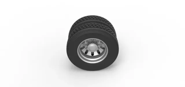 Diecast Rear custom wheel of semi truck Version 21 Scale 1:25 — Фото 6 из 11