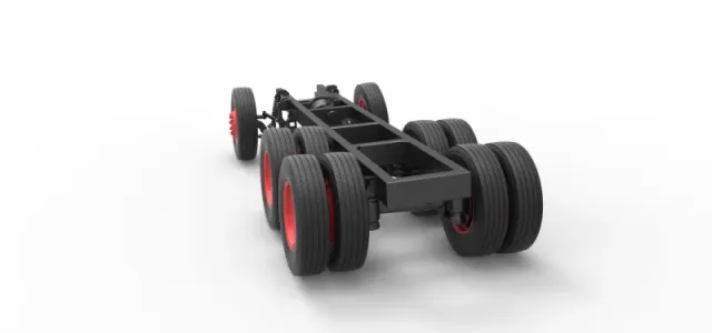 Chassis of Vintage GATR Racing Semi truck Scale 1:25 — Фото 11 из 23