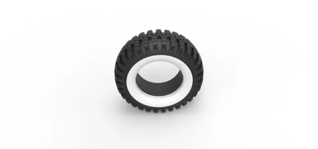 Diecast military Ural Whitewall tire O-47A Scale 1:25 — Image 6 of 12