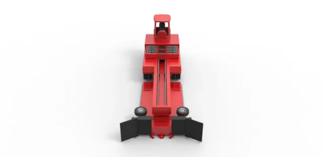 Diecast tractor pulling sled Scale 1 to 25 — Фото 5 из 31