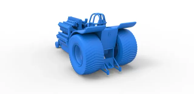 Diecast Pulling tractor with 42 cylinder Radial engine 1:25 — Image 22 of 31