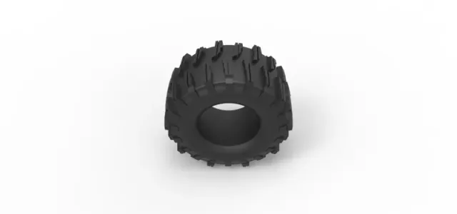 Diecast dirt dragster rear tire 10 Scale 1:25 — Image 6 of 9