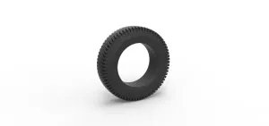 Semi truck tire 8 Scale 1:25