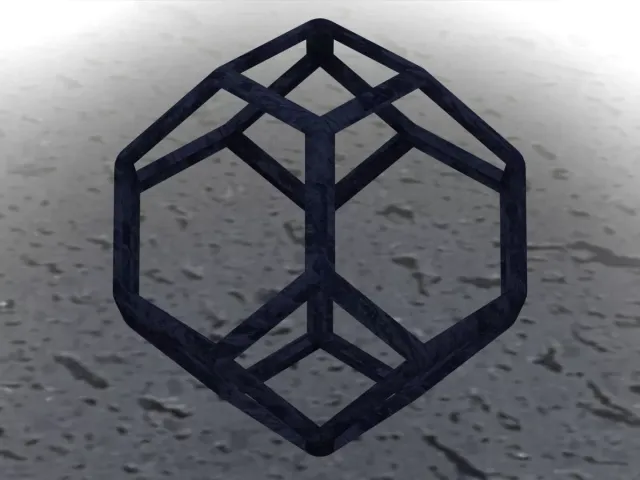 Wireframe Shape Tetradecahedron — Фото 6 из 6