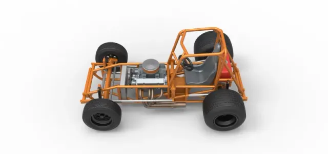 Vintage Sprint car Base Version 2 Scale 1:25 — Фото 10 из 30