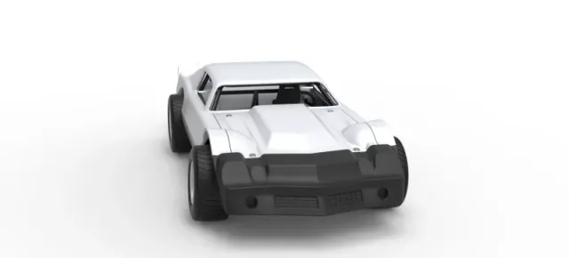 Vintage Dirt late model Race car Version 3 Scale 1:25 — Фото 26 из 29
