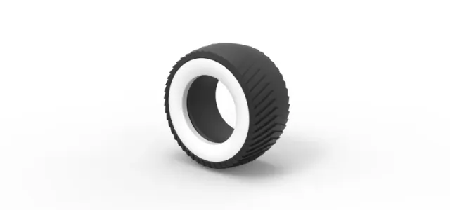 Diecast pulling tractor Whitewall rear tire 1 Scale 1:25 — Image 7 of 12