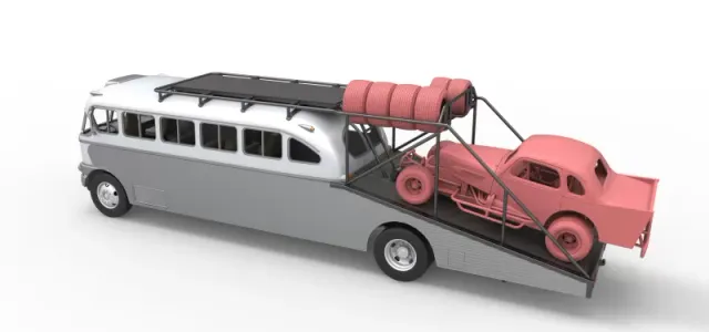 Vintage Transporter truck for Race car Version 8 Scale 1:25 — Фото 5 из 30