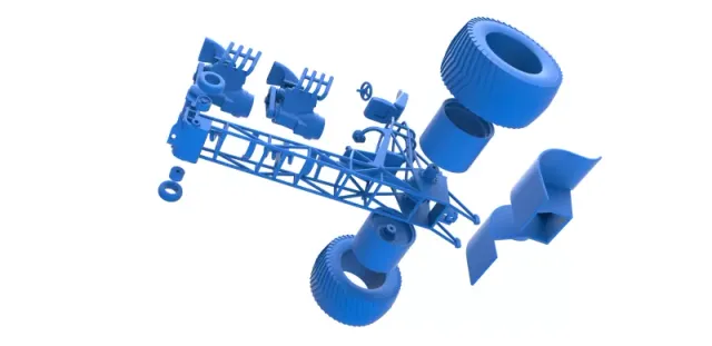 Diecast Pulling tractor with 2 engines V8 Scale 1:25 — Фото 25 из 31