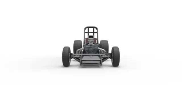 Vintage Front engine dragster Base Version 4 Scale 1:25 — Фото 7 из 26