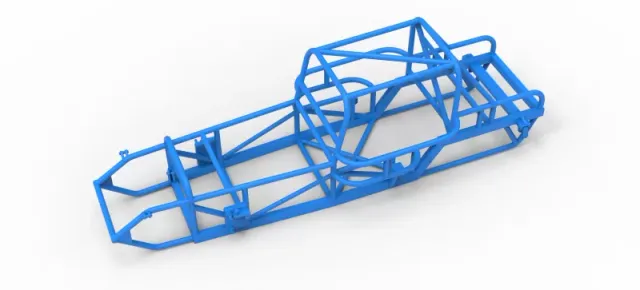 Frame of Vintage Dirt Modified stock car Version 6 Scale 1:25 — Image 2 of 16
