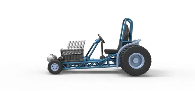 Diecast Mini Rod pulling tractor 9 Scale 1:25 — Image 6 of 31