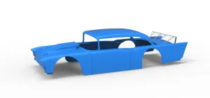 Shell of Vintage Asphalt Modified stock car V9 Scale 1:25