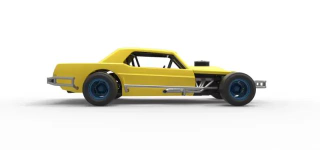Vintage Asphalt Modified stock car V8 Scale 1:25 — Фото 22 из 30