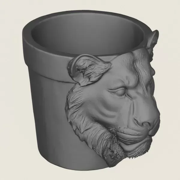 Lioness Head Planter — Фото 5 из 6