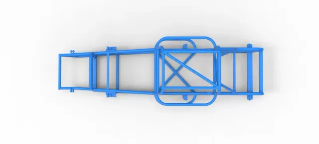 Frame of Vintage Dirt Modified stock car Version 6 Scale 1:25 — Image 9 of 16