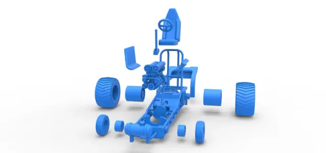 Diecast Mini Rod pulling tractor 9 Scale 1:25 — Image 27 of 31