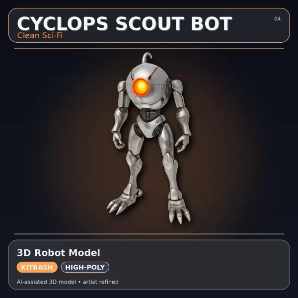 Mythic & Mech Character Collection – High-Poly Kitbash 3D Model — Фото 8 из 22