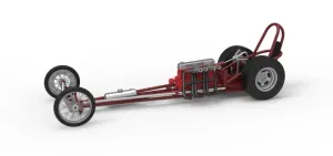 Vintage Front engine dragster Base Version 6 Scale 1:25