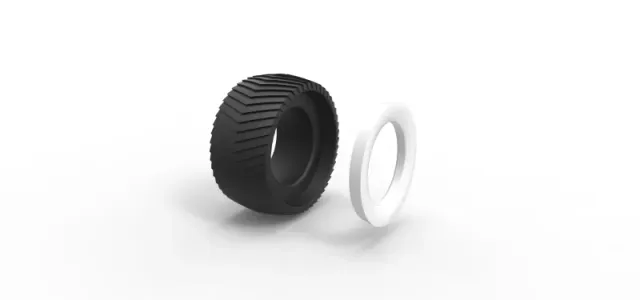 Diecast pulling tractor Whitewall rear tire 1 Scale 1:25 — Image 10 of 12