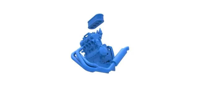 Engine of 600 Micro sprint car Scale 1:25 — Image 18 of 21