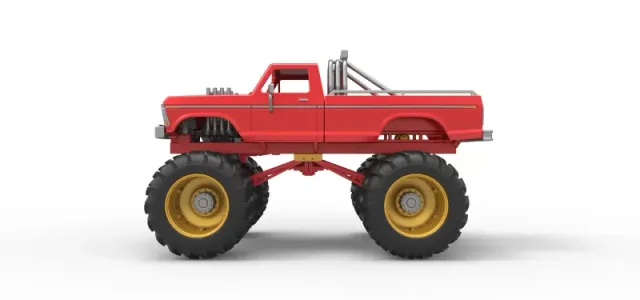 Vintage Monster Truck with double wheels Scale 1:25 — Фото 9 из 31